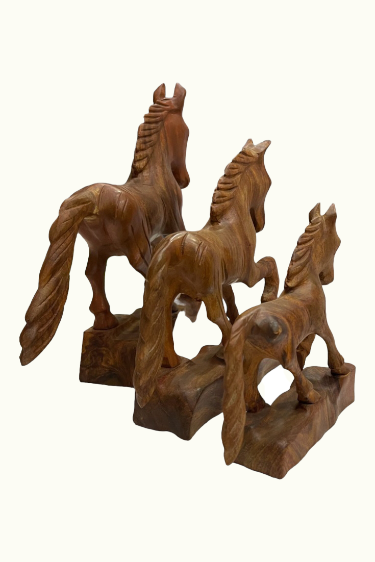 Beautiful Wooden Horses, The Best Running Horses Sculptures.