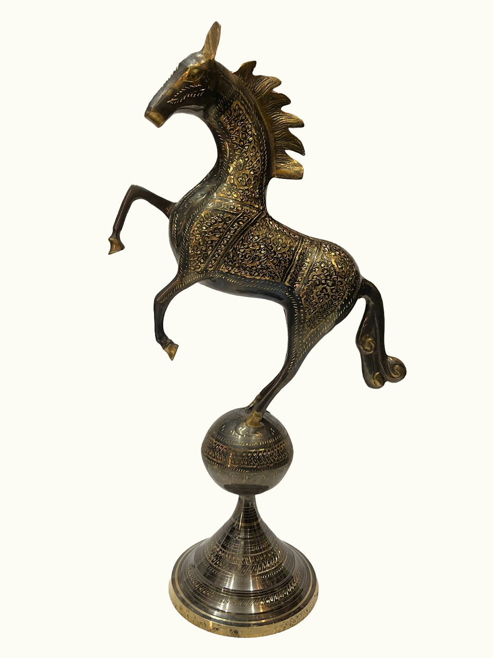 Elevate Your Home With Beautiful Brass Horse, Standing Horse.