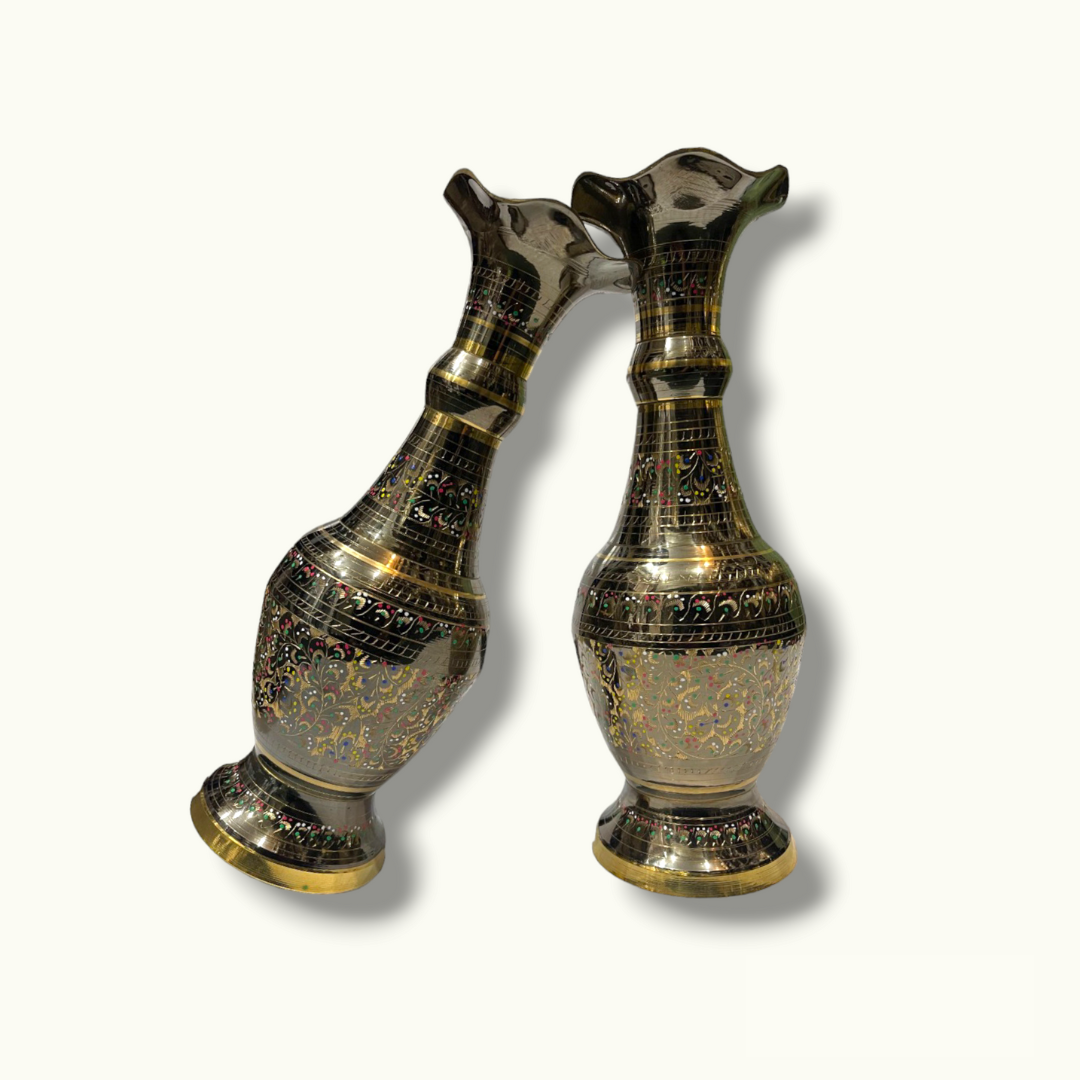 The Best Flower Vases Set, Fascinating Brass Flower Vases.