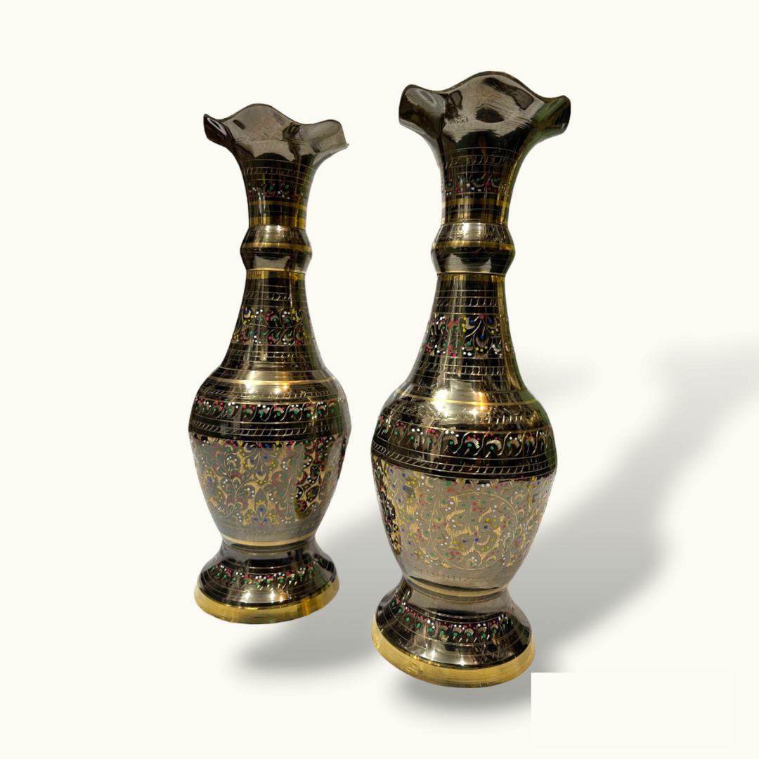 The Best Flower Vases Set, Fascinating Brass Flower Vases.