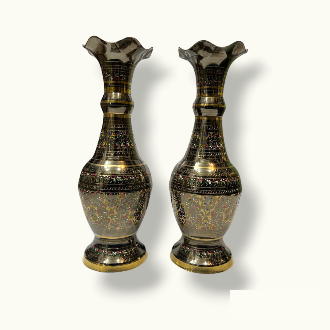 The Best Flower Vases Set, Fascinating Brass Flower Vases.