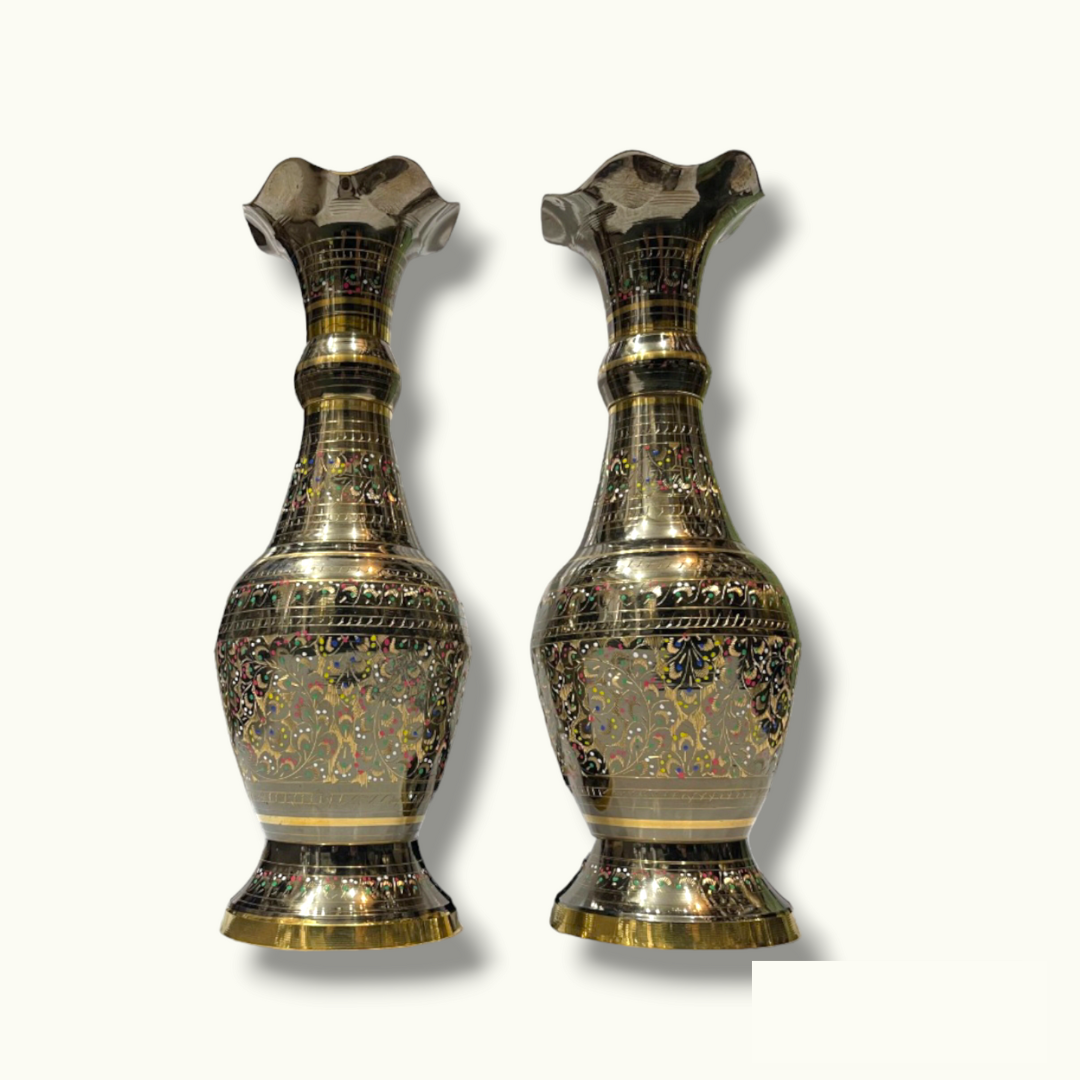 The Best Flower Vases Set, Fascinating Brass Flower Vases.