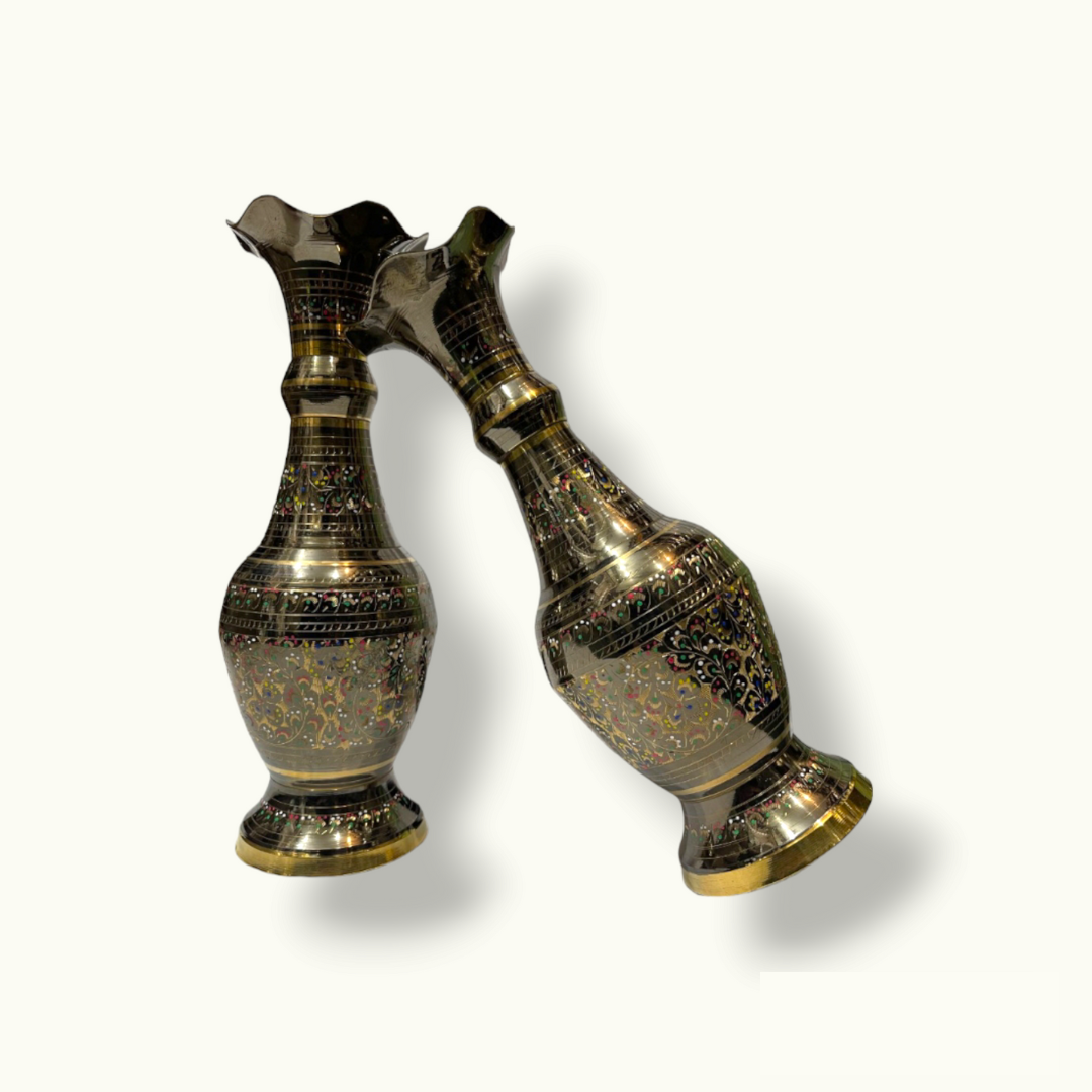 The Best Flower Vases Set, Fascinating Brass Flower Vases.