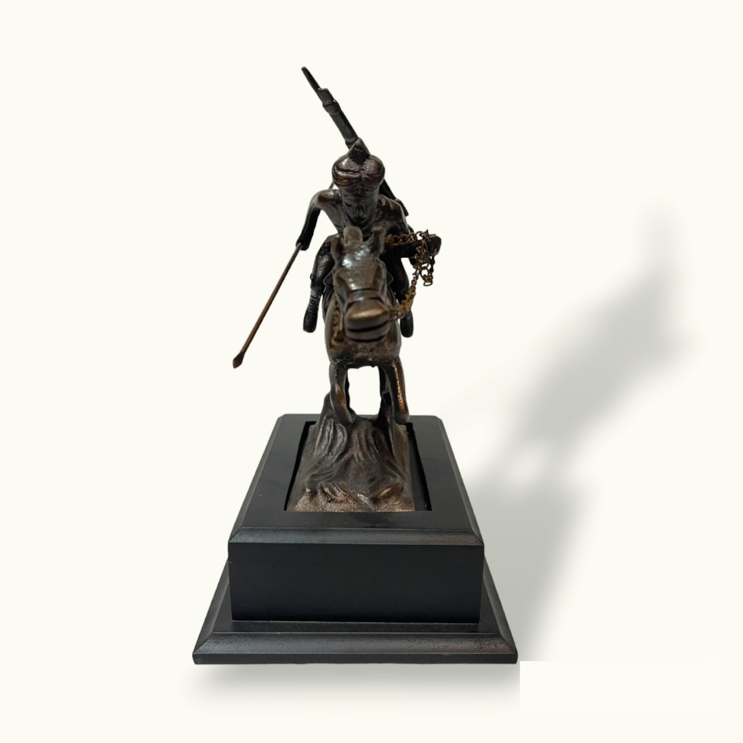 The Best Hunter With Javelin Spear Riding Horse Statue.