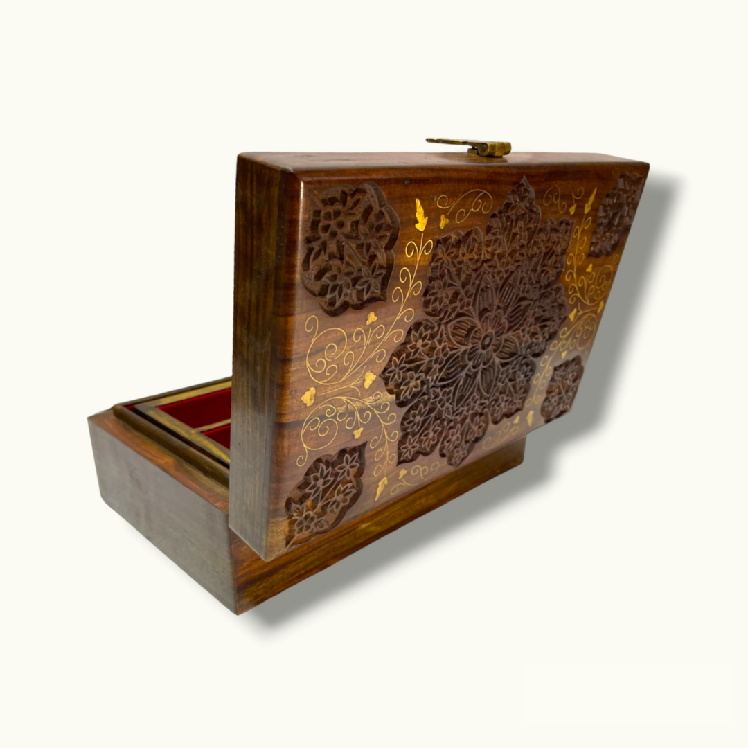 Beautiful Wooden Jewelry Box, High Quality Jewelry Box.