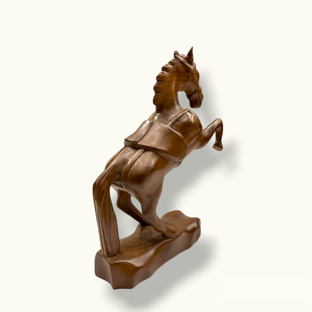 Discover The Unique Wooden Horse Statue, High Quality Wooden Horse.