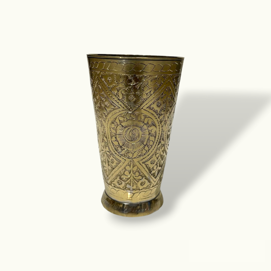 Beautiful Brass Glass, The Traditional Brass Glass, Brass Glass.