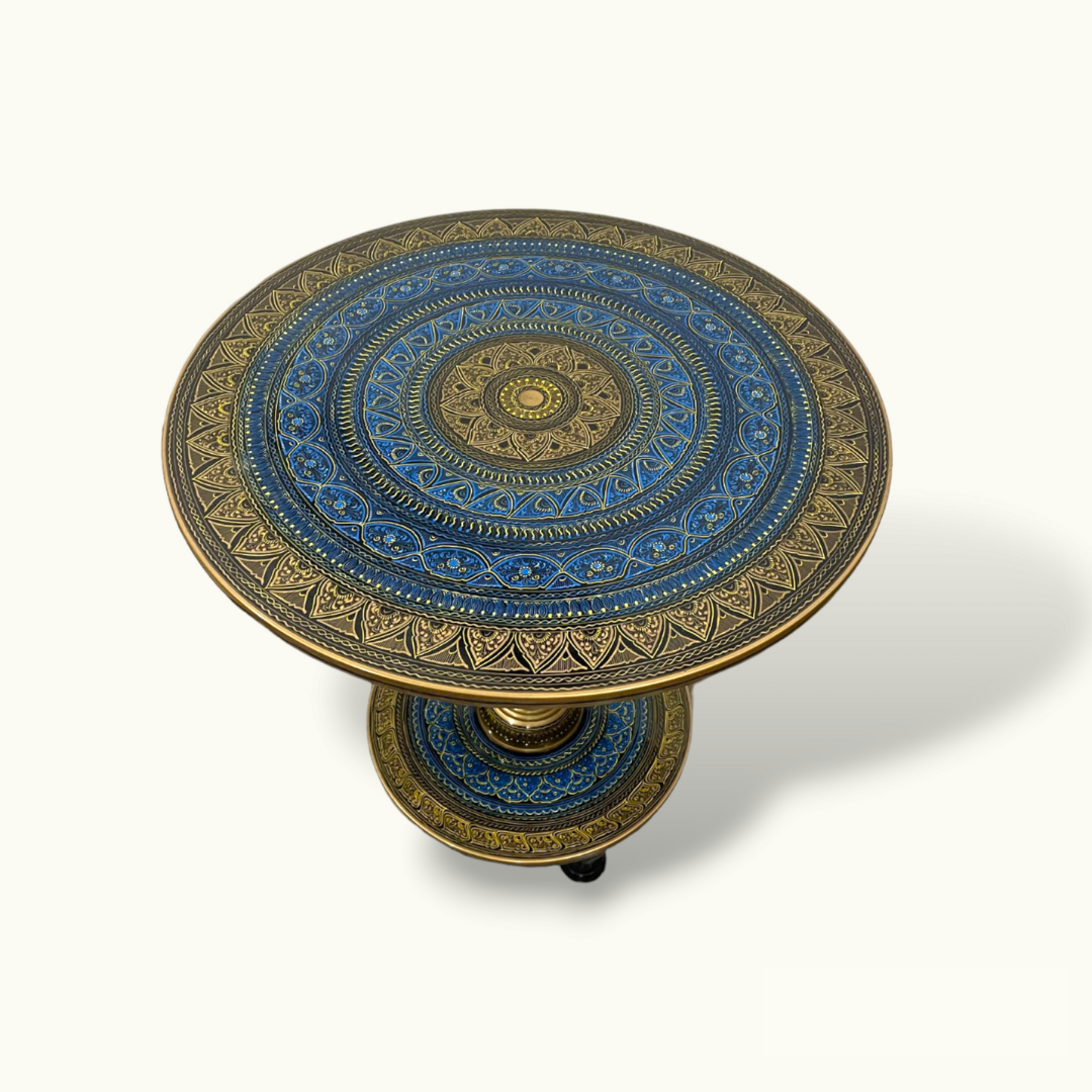 Best Round Coffee Table, Beautiful Naqshi Art Wooden Table.