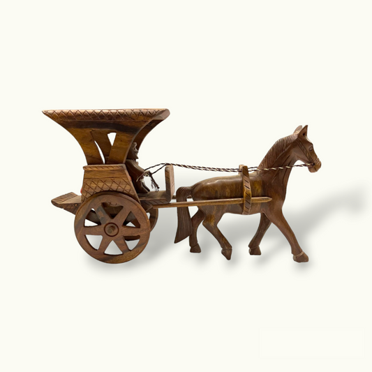 The Attractive Horse Carriage, Beautiful Wooden Horse Buggy.