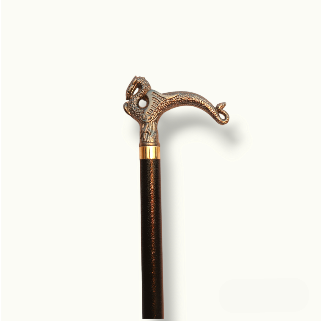 The Best Silver Walking Cane, Dragon Shape Walking Stick.