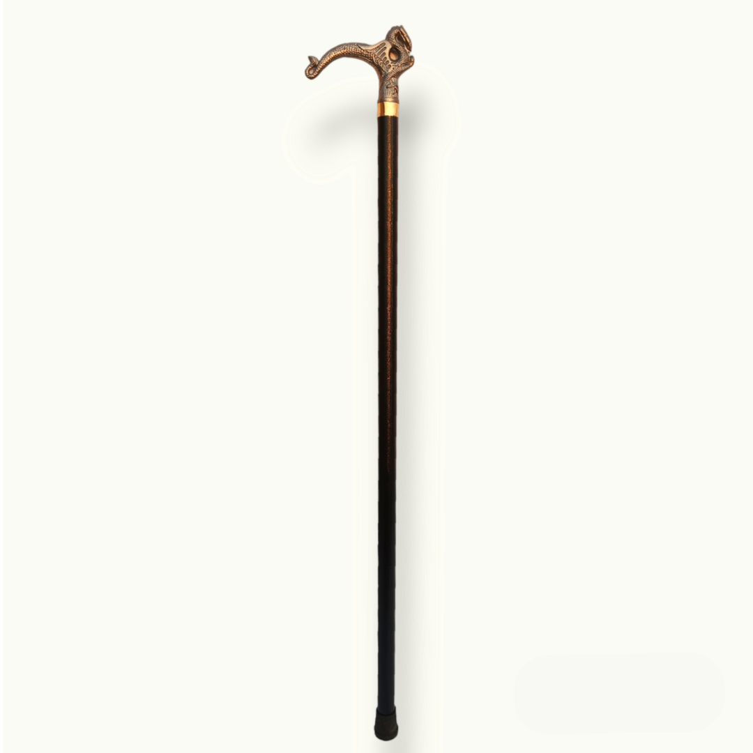 The Best Silver Walking Cane, Dragon Shape Walking Stick.