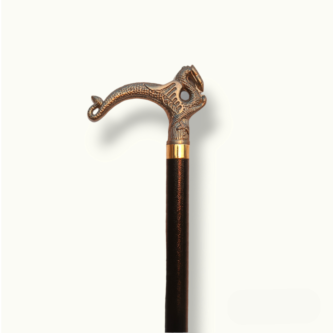 The Best Silver Walking Cane, Dragon Shape Walking Stick.