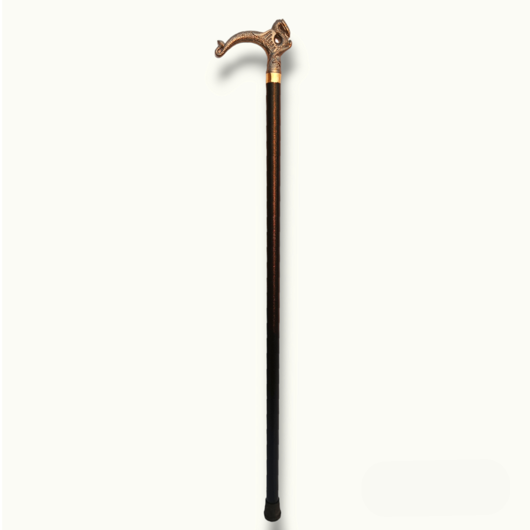 The Best Silver Walking Cane, Dragon Shape Walking Stick.