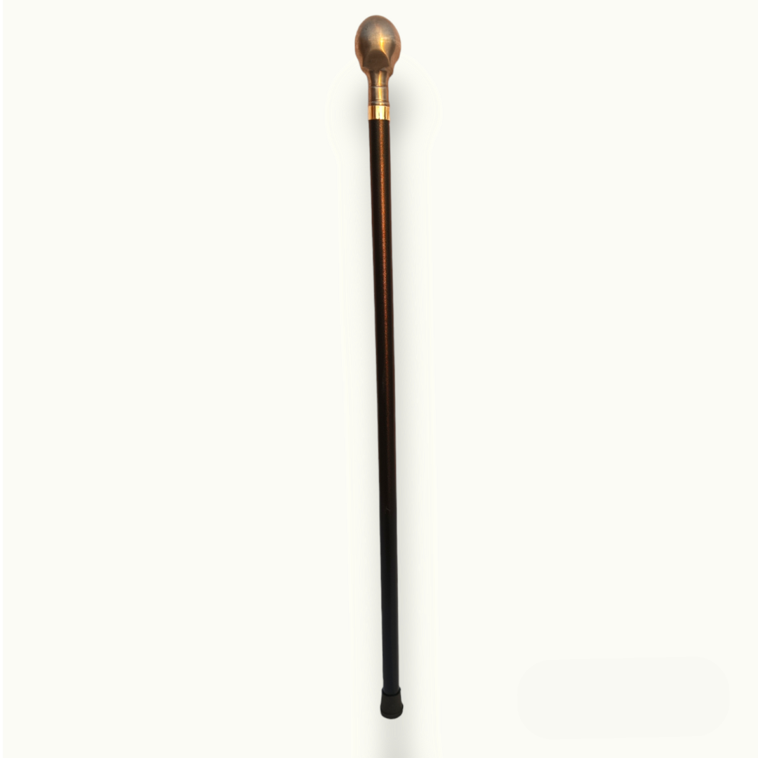 Skull Head Walking Stick, Strong Skull Shape Metal Cane.