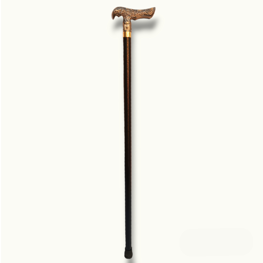 Beautiful Silver Metal Walking Stick, Gorgeous Metal Walking Cane.