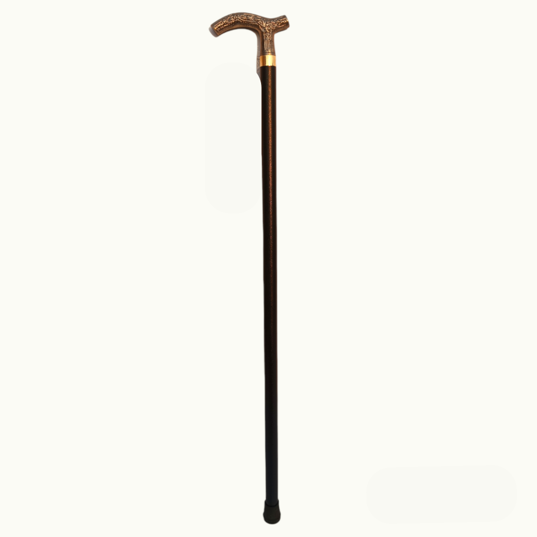 Handcrafted Silver Walking Stick, Beautiful Metal Walking Cane.