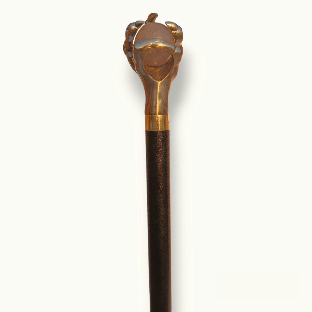 Metal Claw And Ball Walking Stick, Stunning Walking Cane.