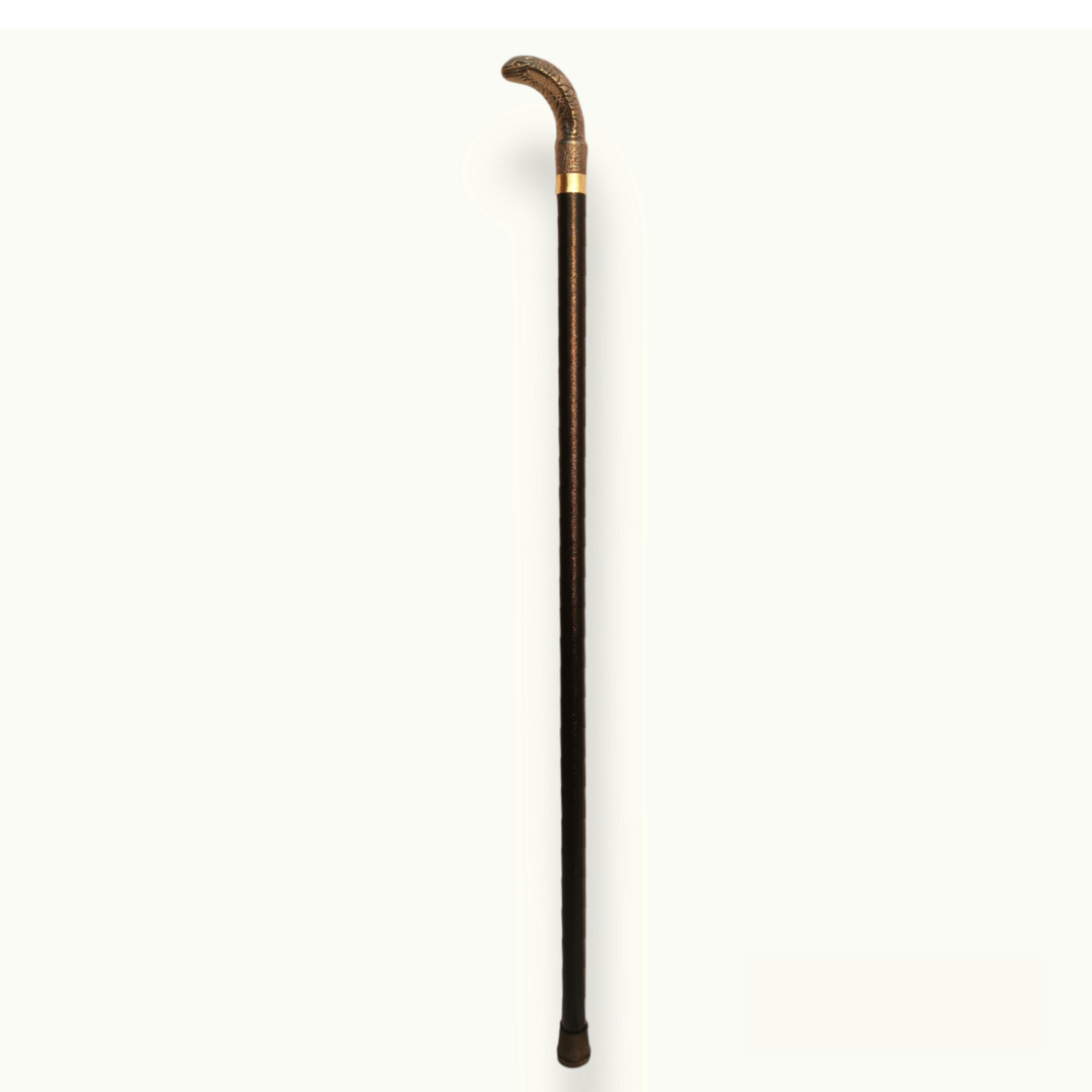 Striking Metal Snake Cane, Stunning Metal Snake Walking Stick.