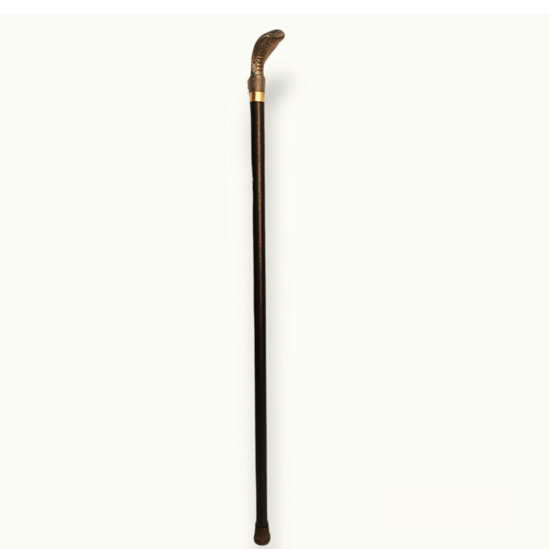 Striking Metal Snake Cane, Stunning Metal Snake Walking Stick.