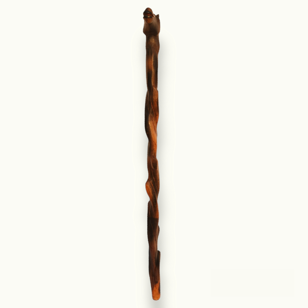 Beautiful Wooden Horse Walking Stick, Handcrafted Elegance for Strolls.