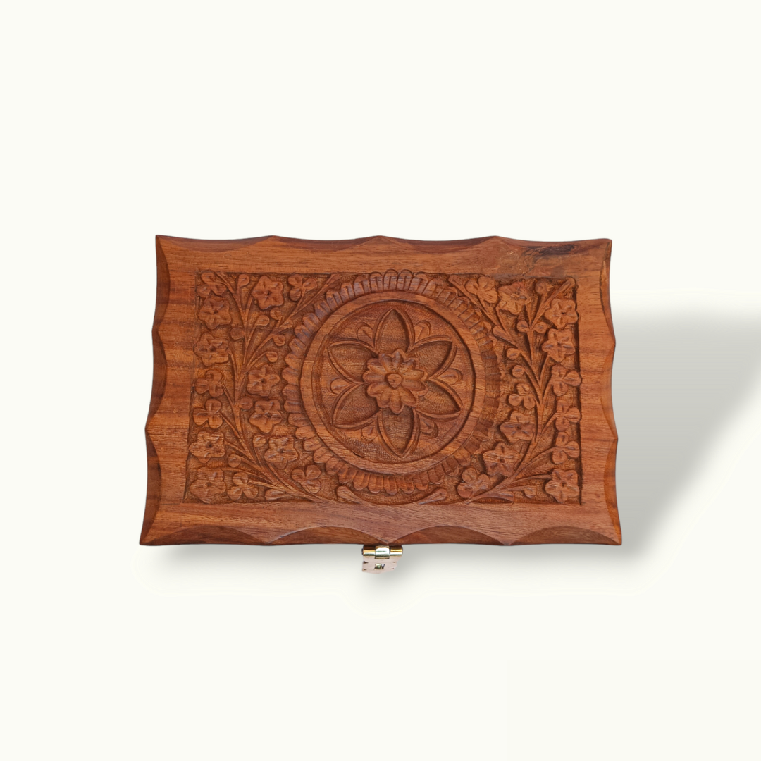 The Best Wood Carving Jewelry Box, Handcrafted Jewelry Box.