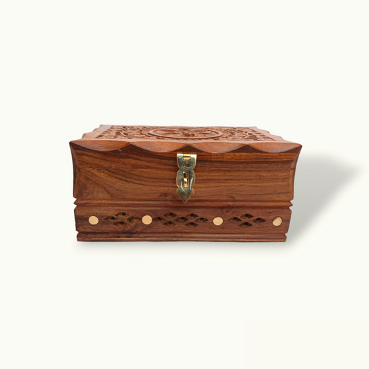 The Best Wood Carving Jewelry Box, Handcrafted Jewelry Box.