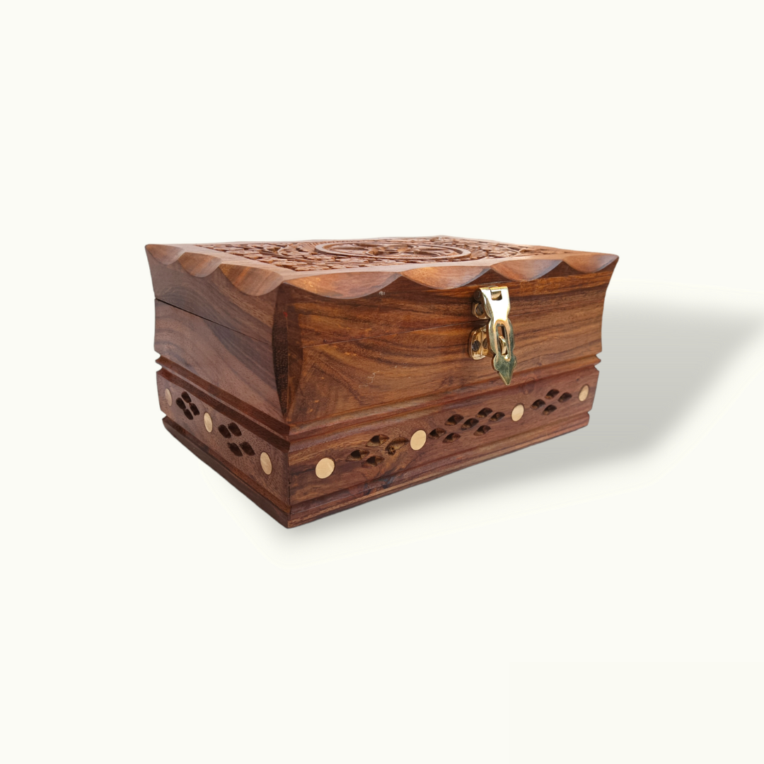 The Best Wood Carving Jewelry Box, Handcrafted Jewelry Box.