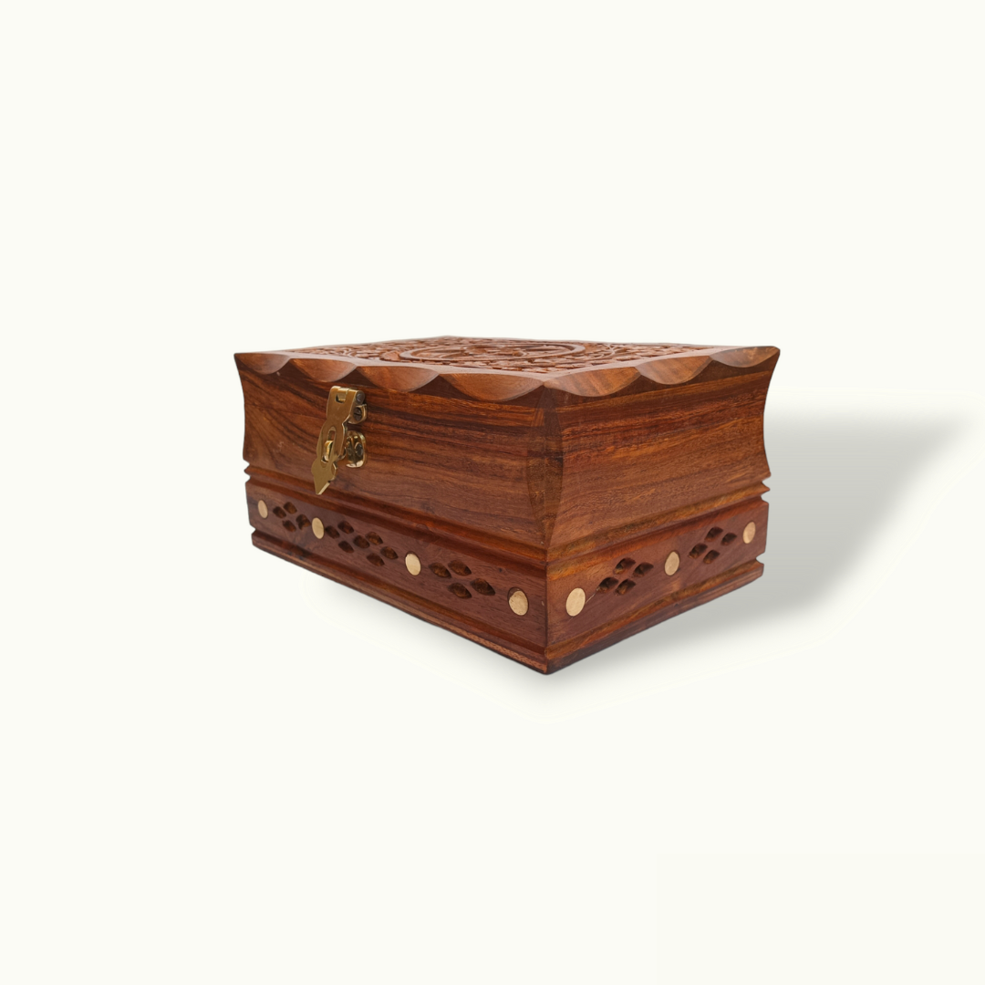 The Best Wood Carving Jewelry Box, Handcrafted Jewelry Box.