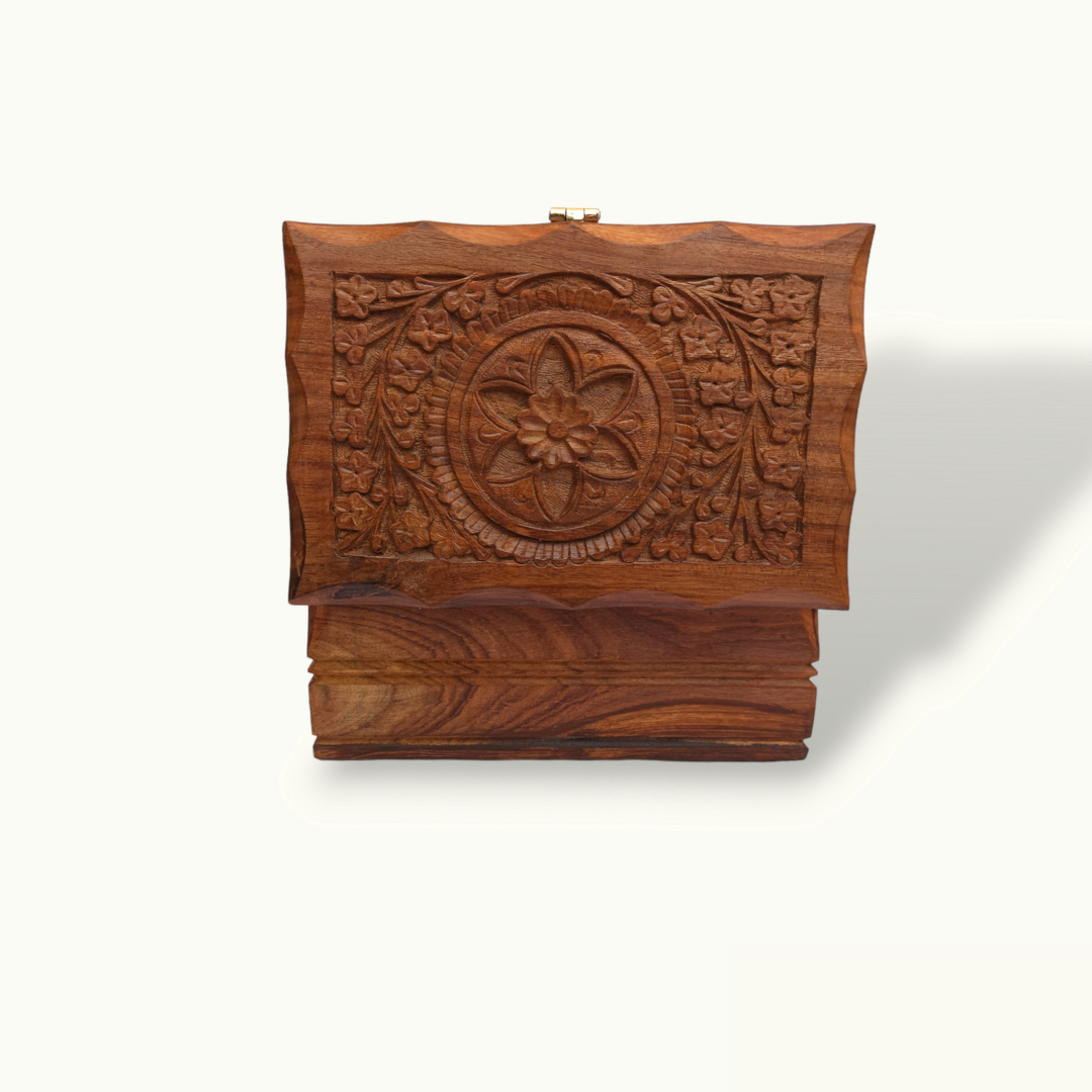 The Best Wood Carving Jewelry Box, Handcrafted Jewelry Box.