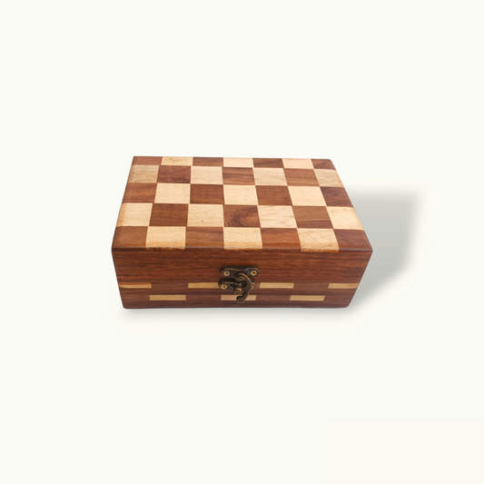 Beautiful Chess Shape Jewelry Box, Creative Wooden Jewelry Box.