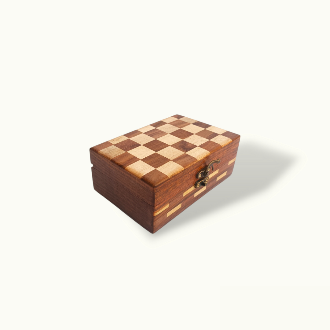 Beautiful Chess Shape Jewelry Box, Creative Wooden Jewelry Box.