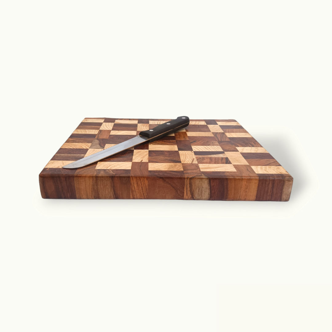 End Grain Wooden Cutting Board, Beautiful Wooden Cutting Board.