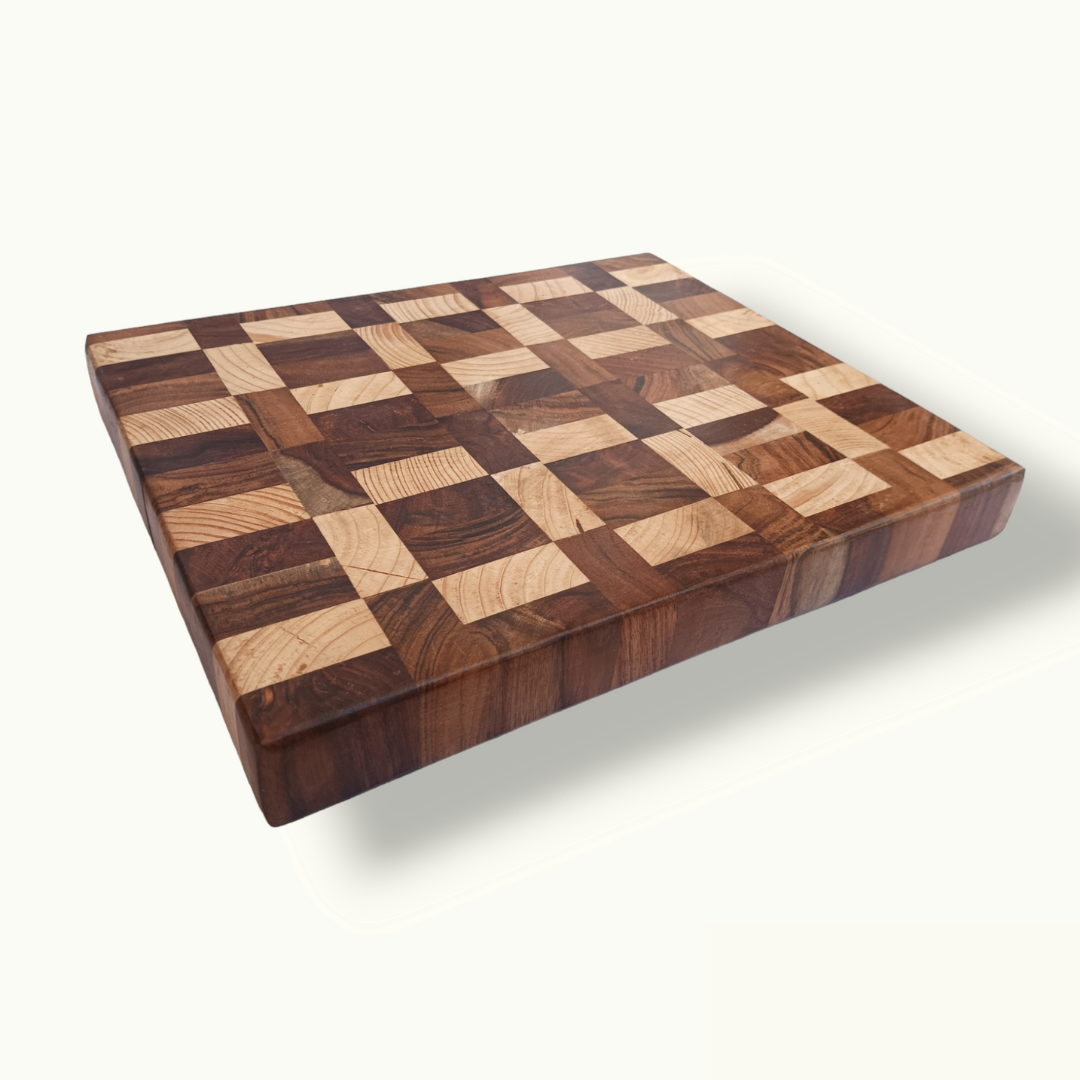 End Grain Wooden Cutting Board, Beautiful Wooden Cutting Board.