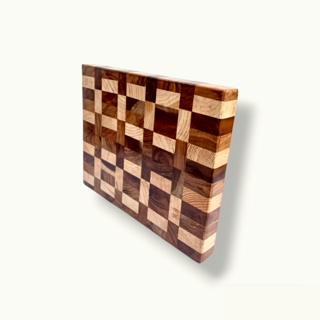 End Grain Wooden Cutting Board, Beautiful Wooden Cutting Board.