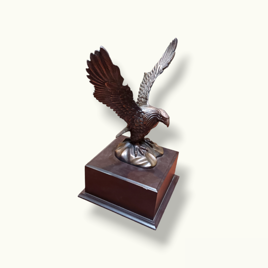 Beautiful Bronze Eagle, Handcrafted Bronze Eagle Sculpture.