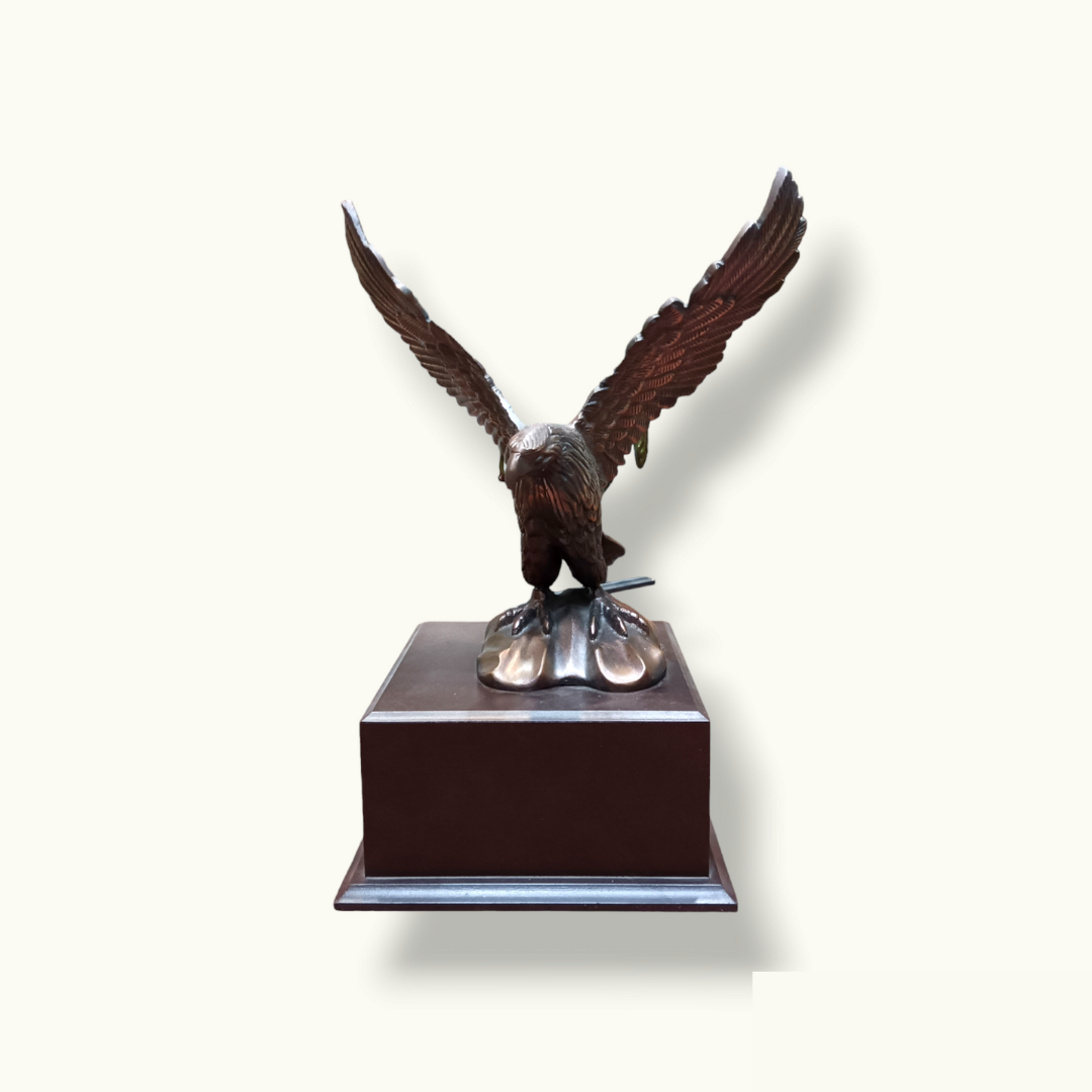 Beautiful Bronze Eagle, Handcrafted Bronze Eagle Sculpture.