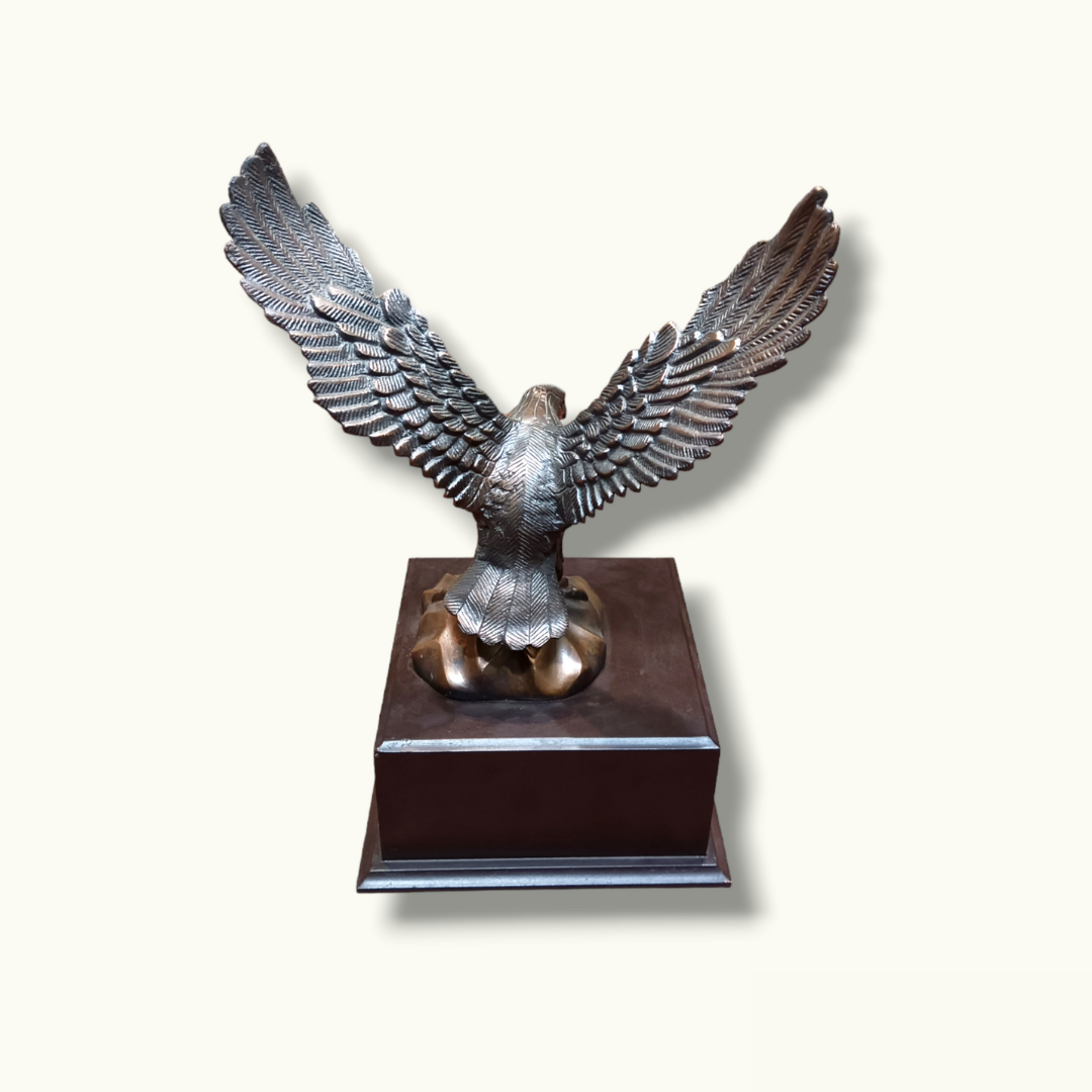 Beautiful Bronze Eagle, Handcrafted Bronze Eagle Sculpture.