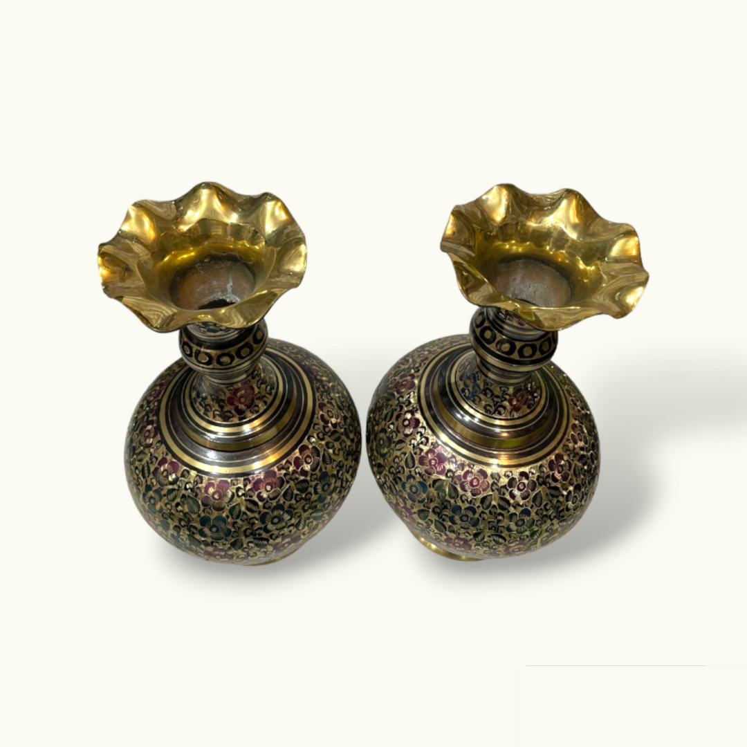 The Best Flower Vase Set, Fascinating Brass Flower Vases.