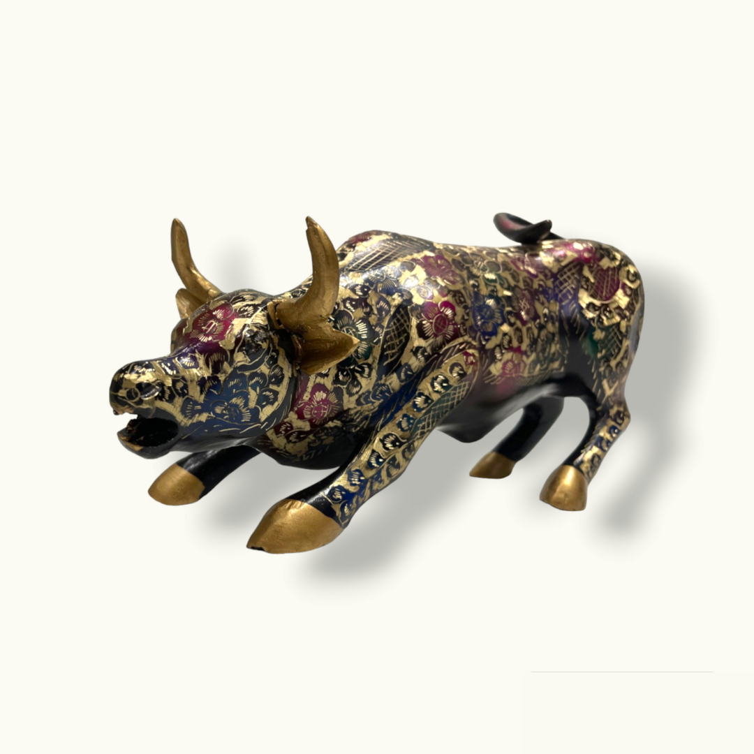 Attractive Brass Bull Statue, The Best Fighting Bull Sculpture.