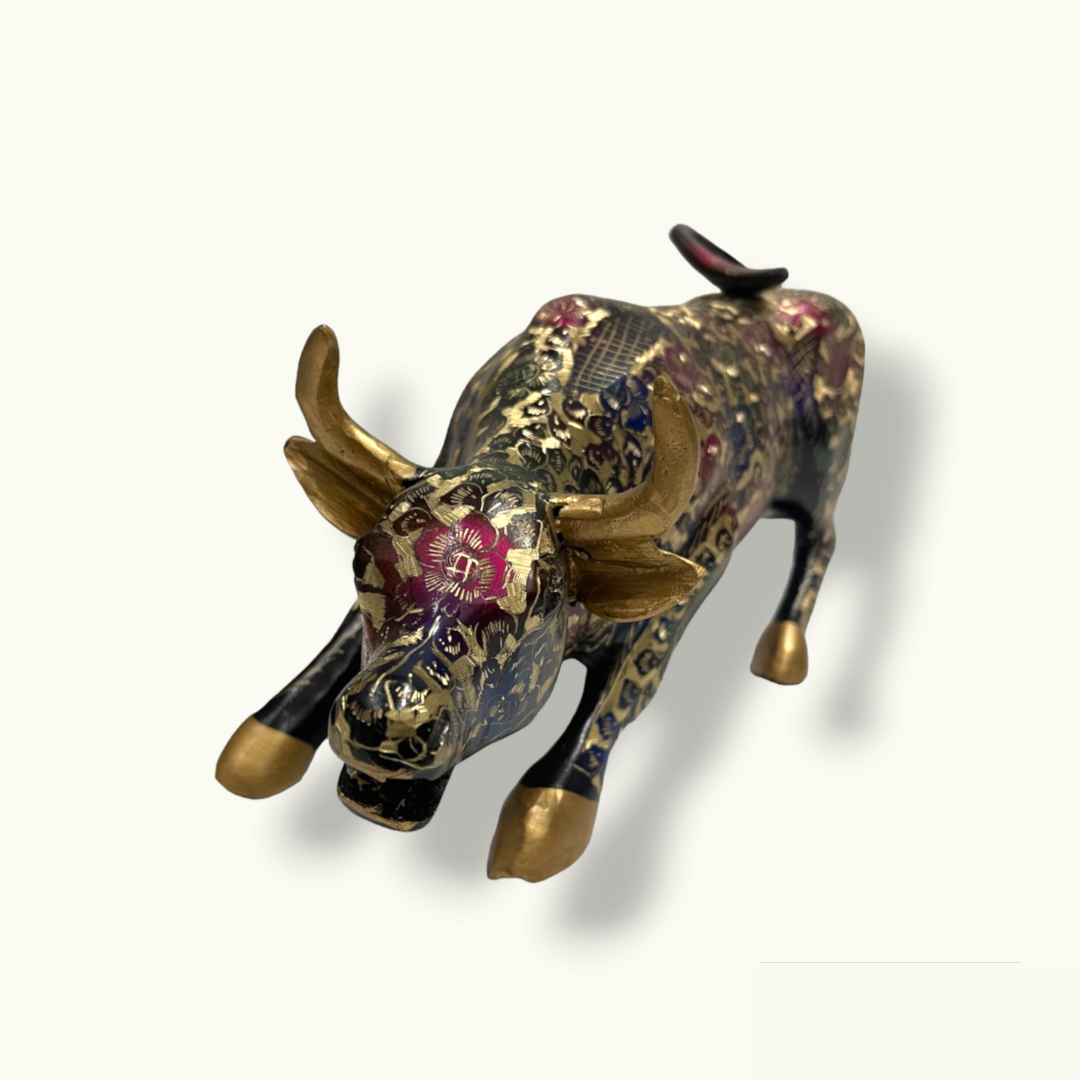 Attractive Brass Bull Statue, The Best Fighting Bull Sculpture.