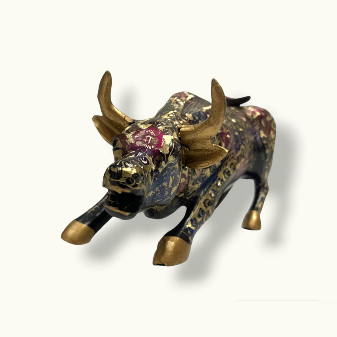 Attractive Brass Bull Statue, The Best Fighting Bull Sculpture.