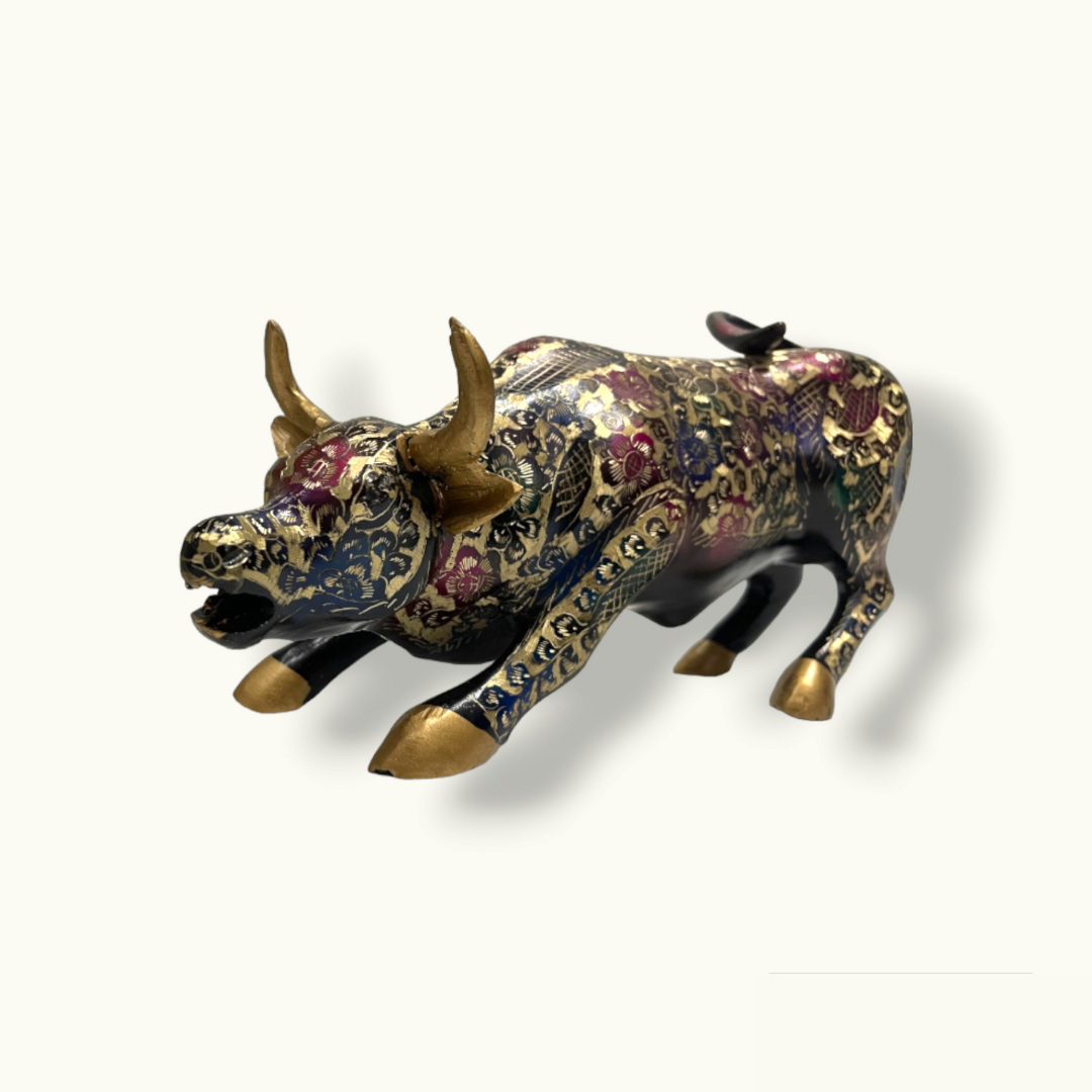 Attractive Brass Bull Statue, The Best Fighting Bull Sculpture.