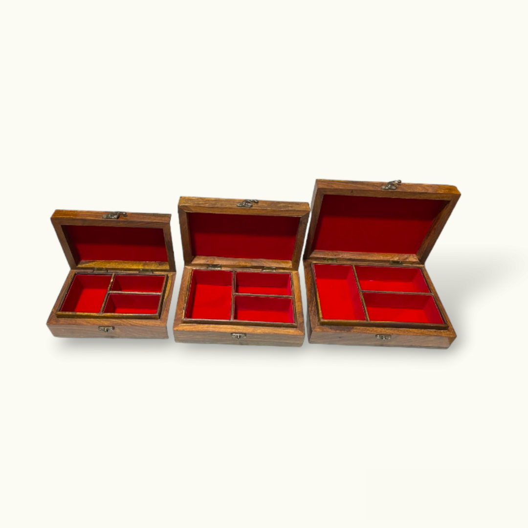 Beautiful Carving Jewelry Box Set, Surprising Wooden Jewelry Boxes.