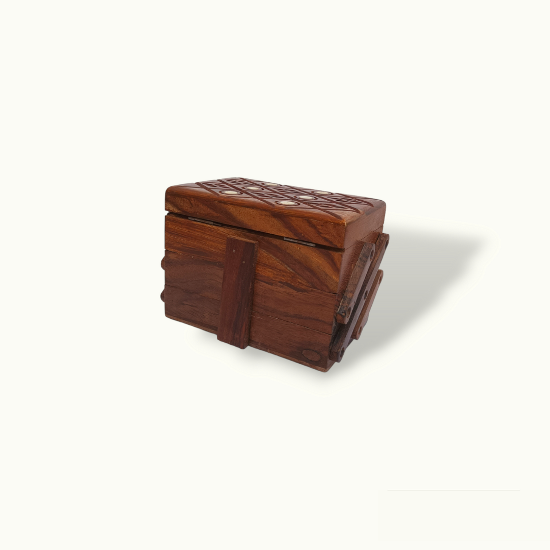 Beautiful Handmade Jewelry Box, Attractive Wooden Jewelry Box.