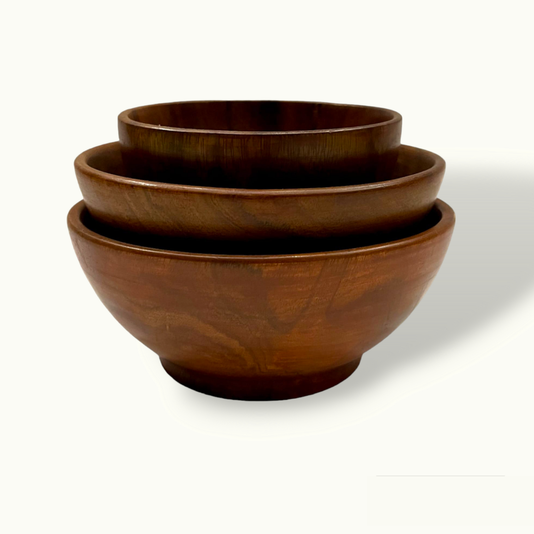 Handmade Wooden Salad Bowls, The Best Kitchen Bowls Set.