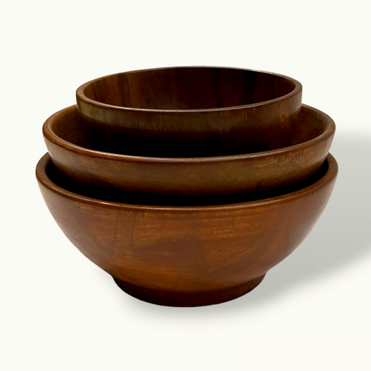 Handmade Wooden Salad Bowls, The Best Kitchen Bowls Set.