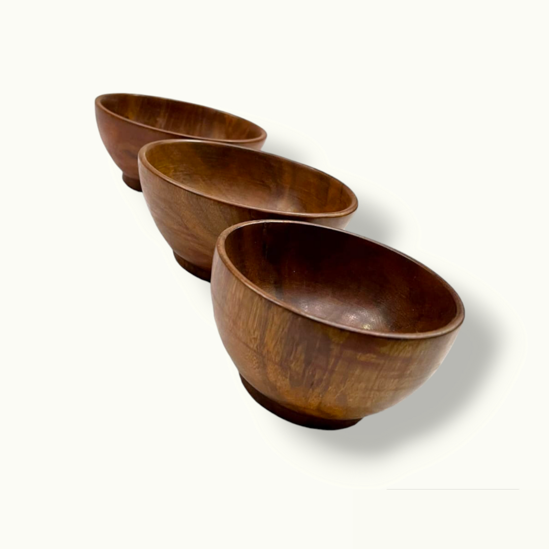 Handmade Wooden Salad Bowls, The Best Kitchen Bowls Set.