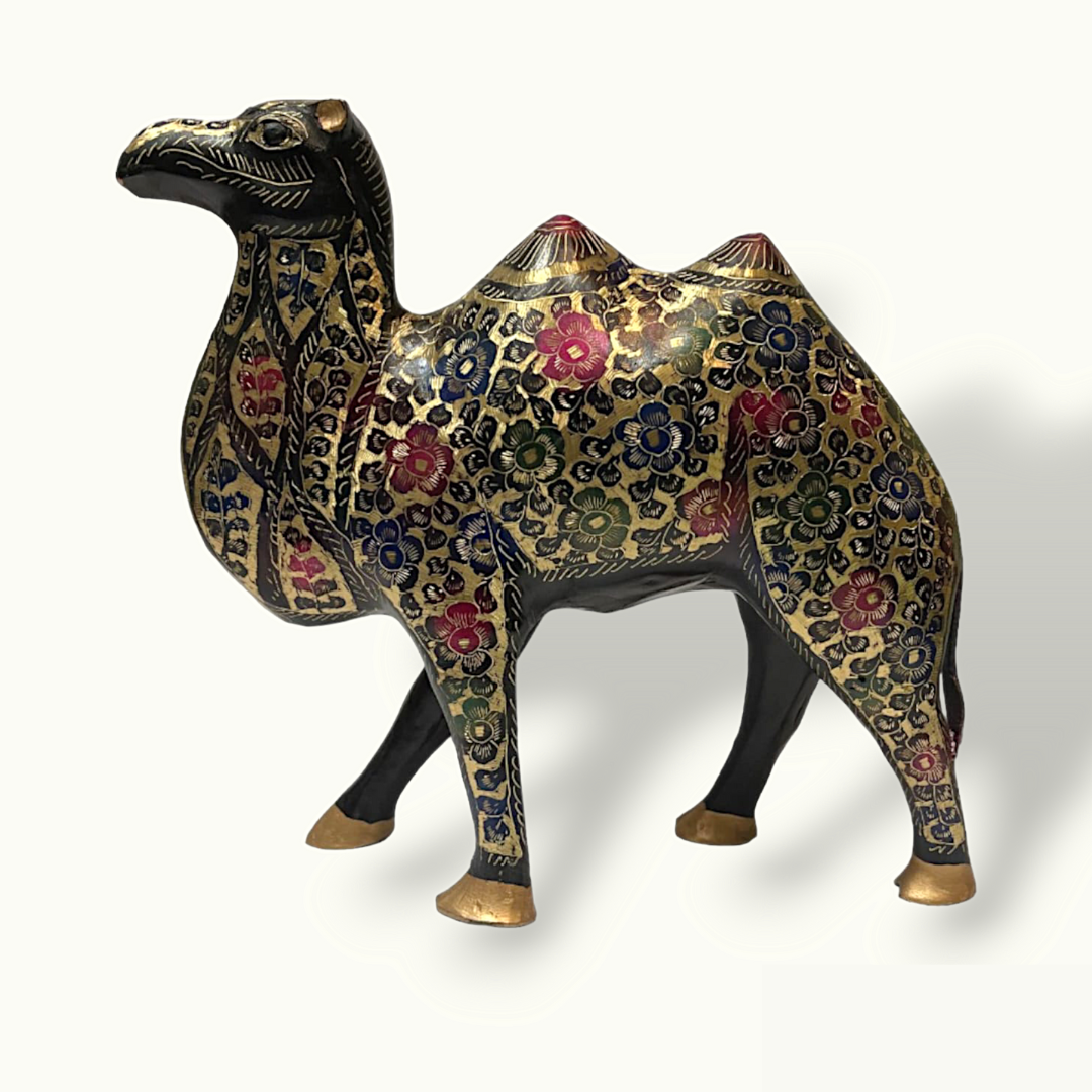 Exquisite Brass Camel Figurine, The Beautiful Brass Camel Statue.