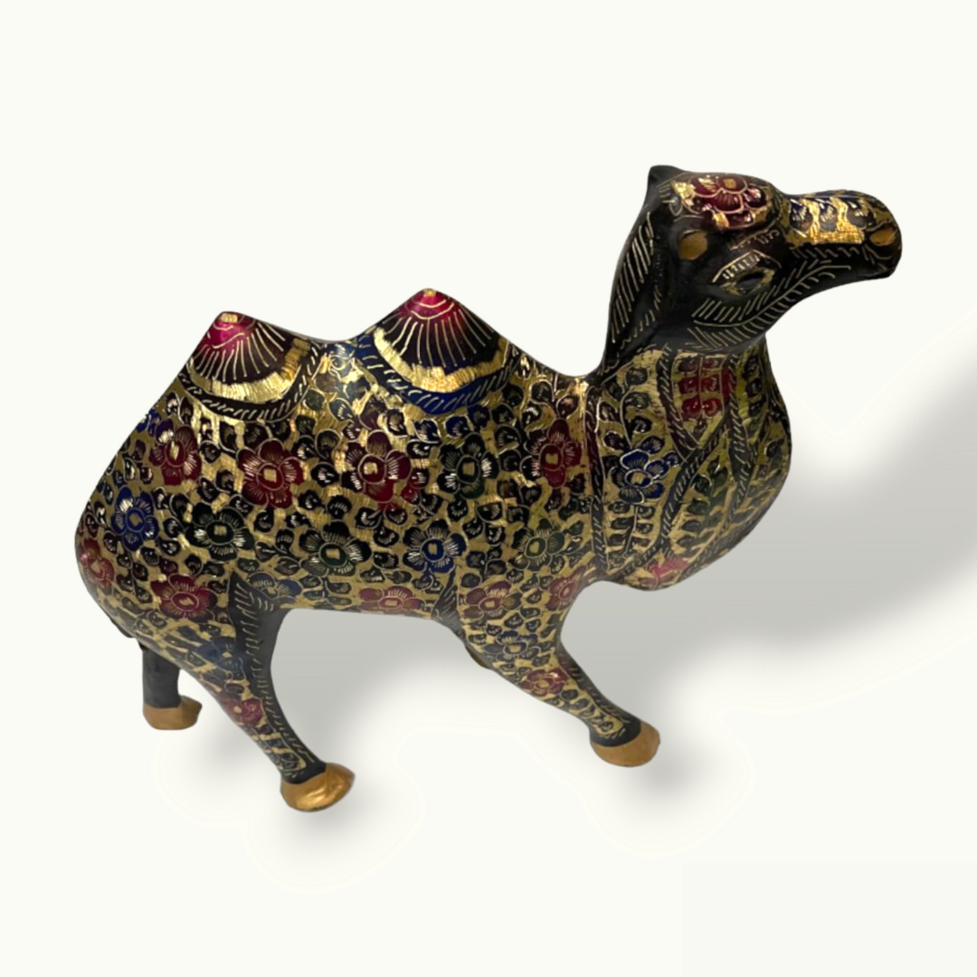 Exquisite Brass Camel Figurine, The Beautiful Brass Camel Statue.