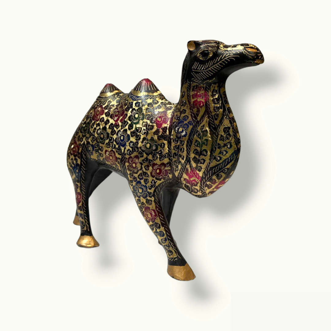 Exquisite Brass Camel Figurine, The Beautiful Brass Camel Statue.